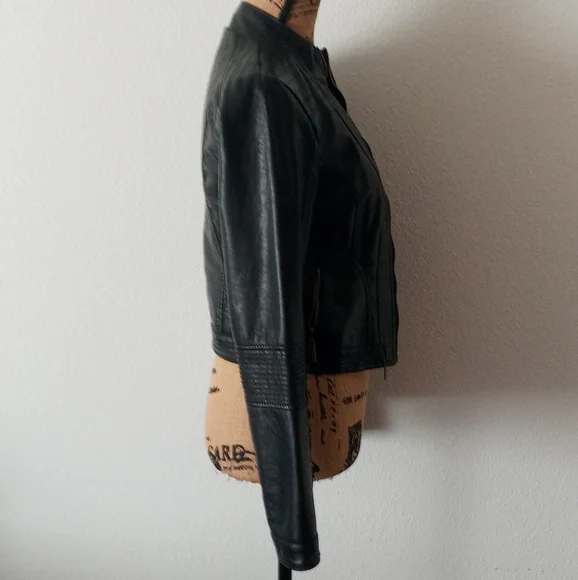 New Look Faux Leather Moto Jacket - Picture 4 of 6